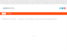 Tablet Screenshot of justinteractive.tv